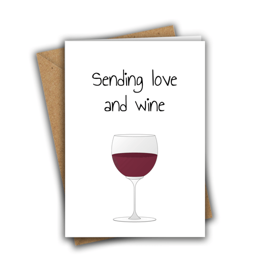Little Kraken's Sending Love and Wine, General Cards for £3.50 each