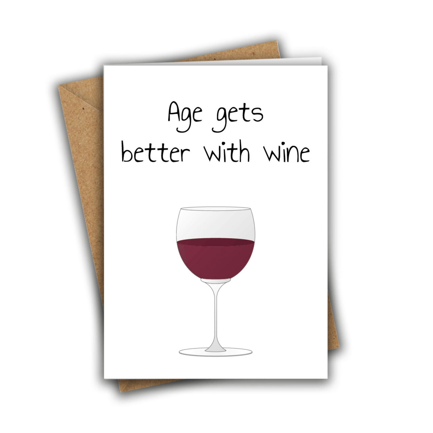 Little Kraken's Age Gets Better With Wine, Birthday Cards for £3.50 each
