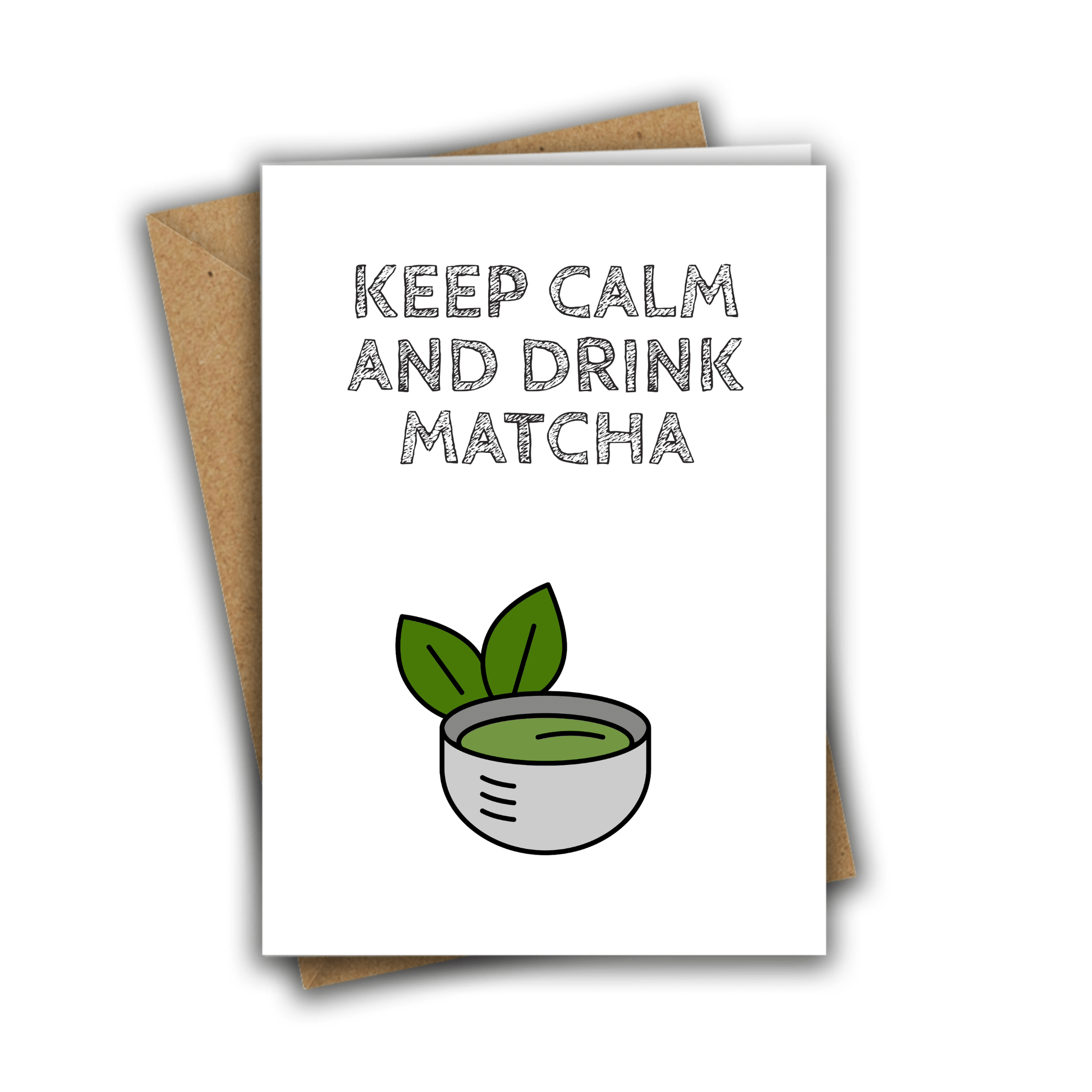 Little Kraken's Keep Calm and Drink Matcha, General Cards for £3.50 each