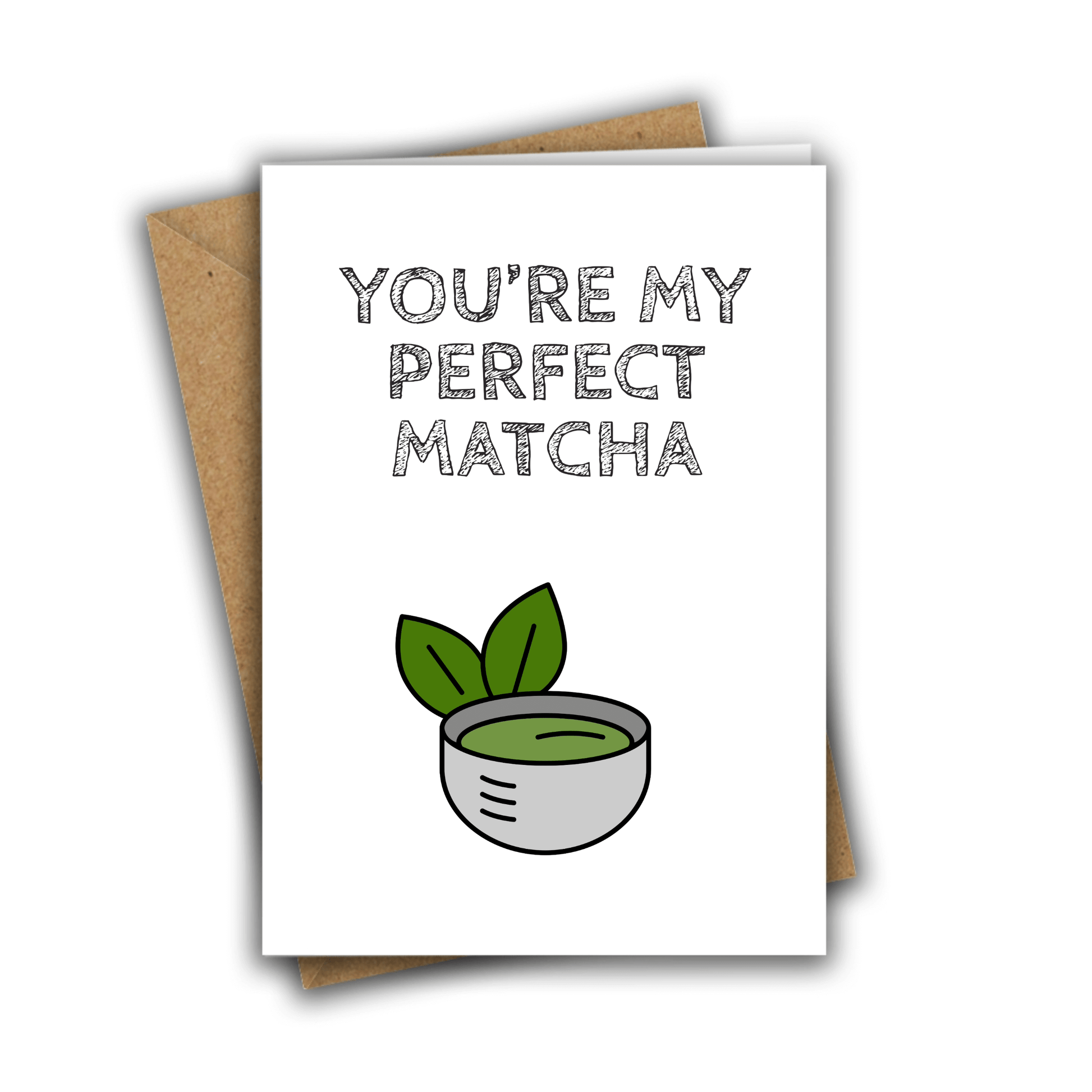 Little Kraken's You're My Perfect Matcha, Love Cards for £3.50 each