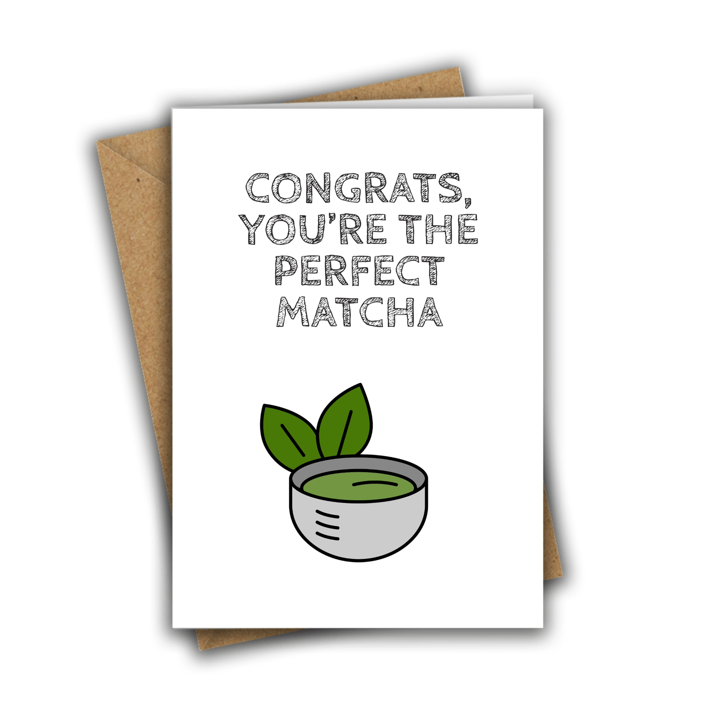 Little Kraken's Congrats, You're the Perfect Matcha, Wedding Cards for £3.50 each