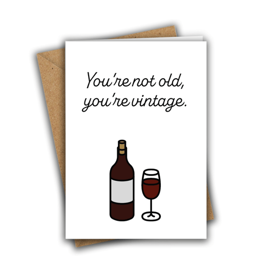 Little Kraken's You're Not Old, You're Vintage, Birthday Cards for £3.50 each