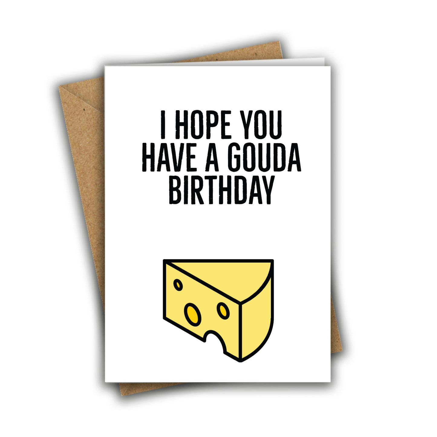 Little Kraken's I Hope You Have a Gouda Birthday Greeting Card, Birthday Cards for £3.50 each