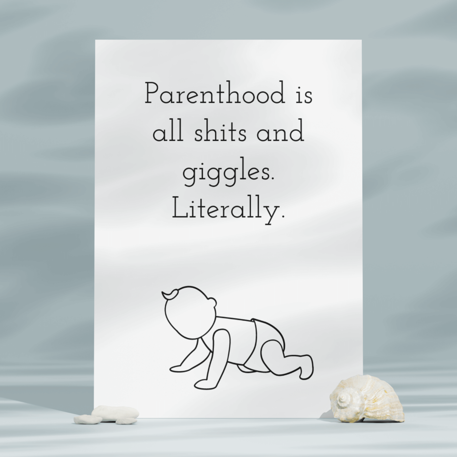 Little Kraken's Parenthood Is Shits and Giggles, New Baby Cards for £3.50 each