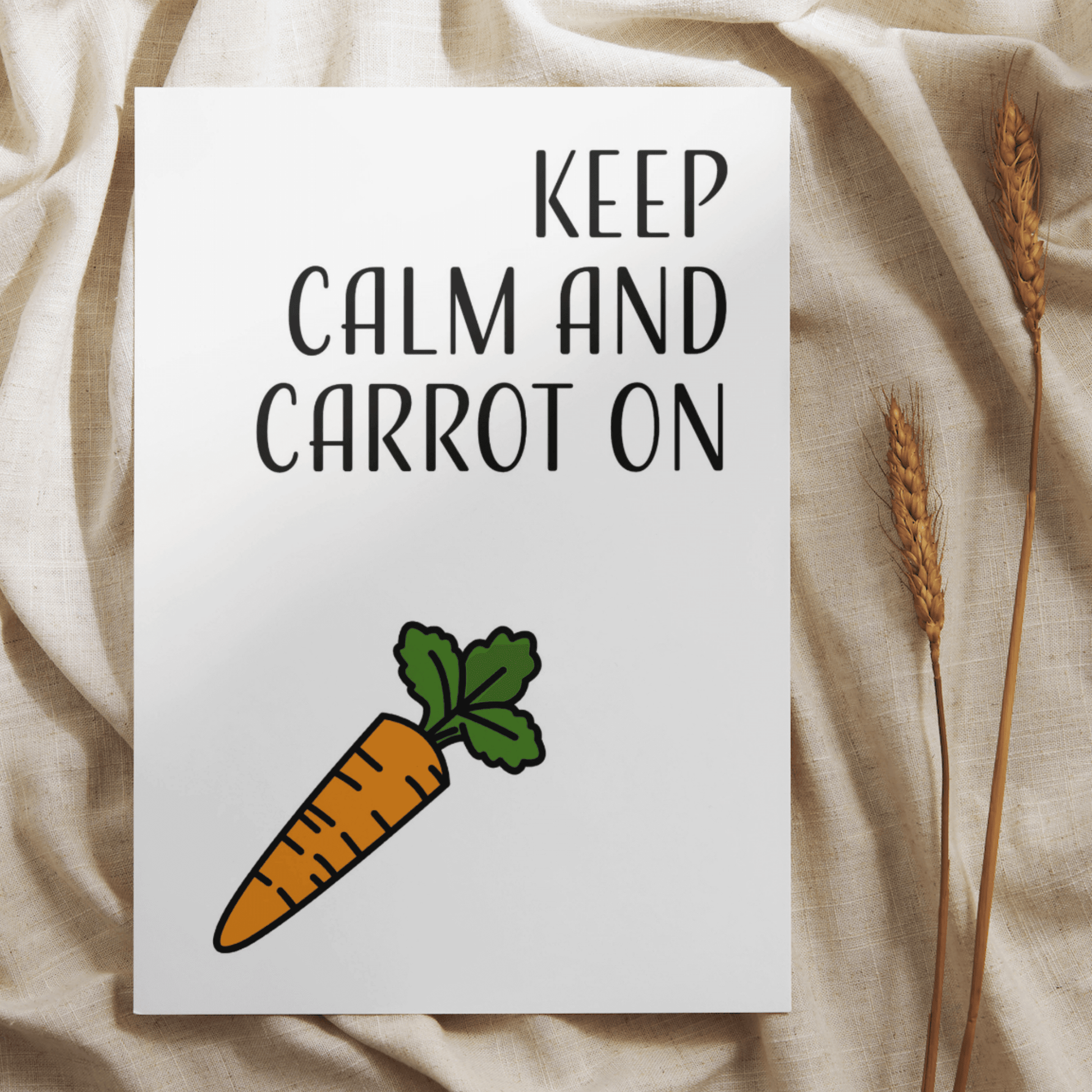 Little Kraken's Keep Calm and Carrot On, Good Luck Cards for £3.50 each