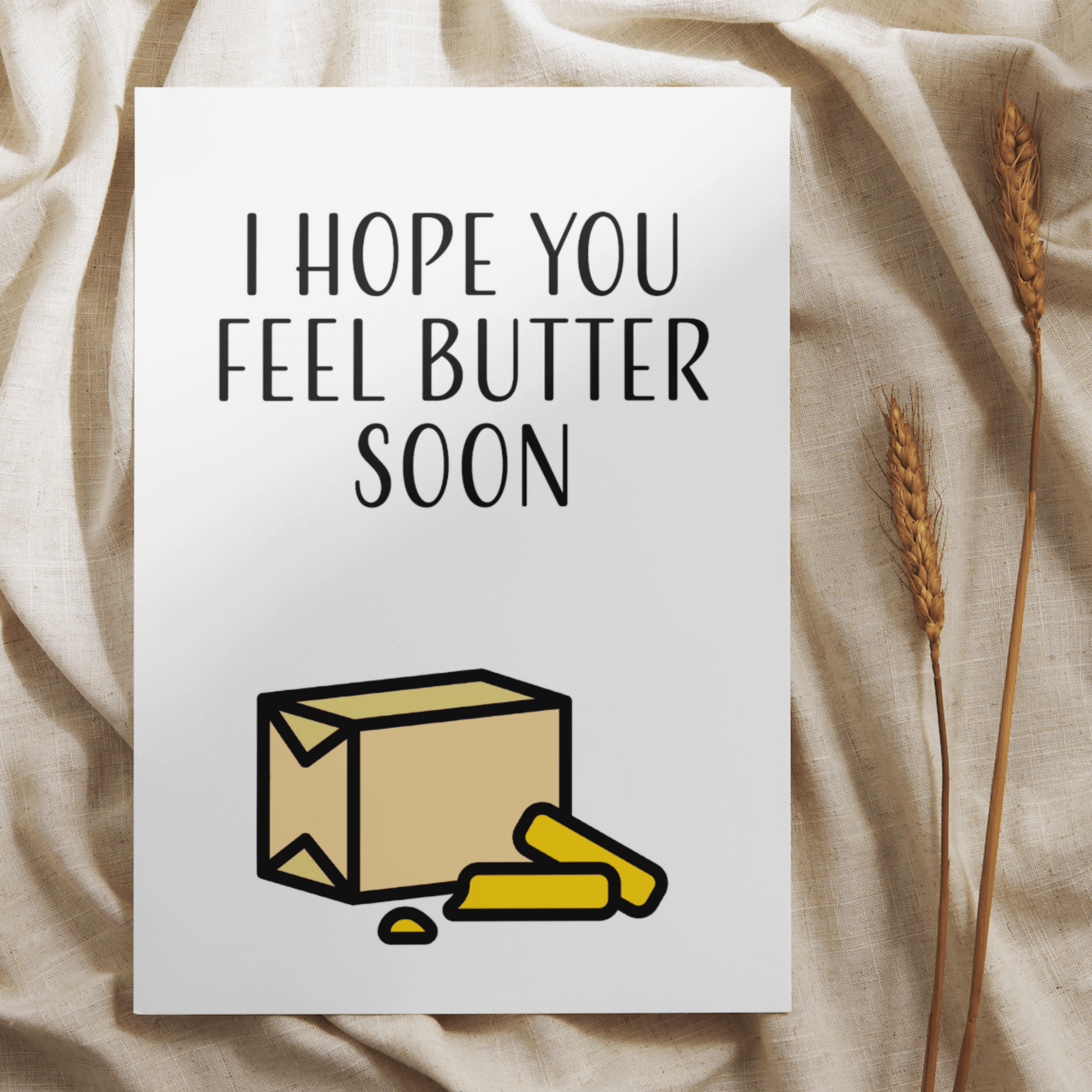 Little Kraken's I Hope You Feel Butter Soon, Get Well Soon Cards for £3.50 each