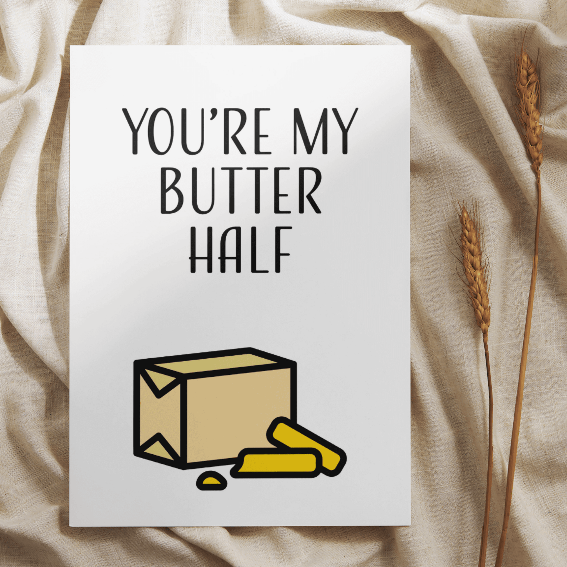 Little Kraken's You're My Butter Half, Love Cards for £3.50 each