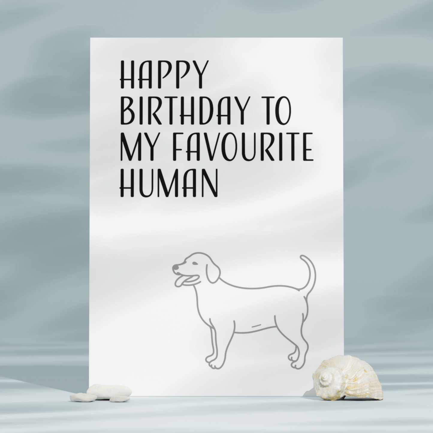 Little Kraken's Happy Birthday to my Favourite Human, Birthday Cards for £3.50 each