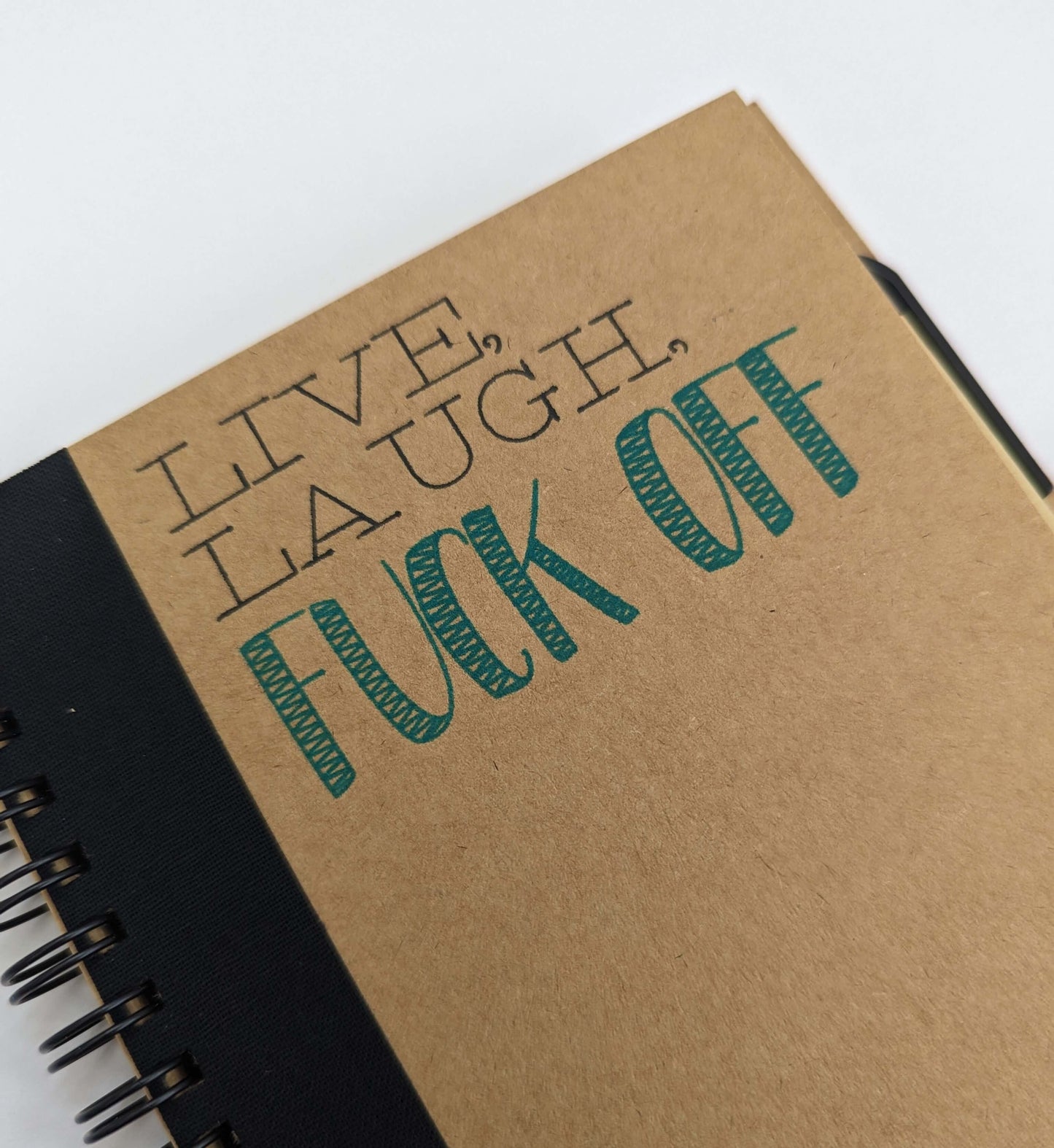 Live, Laugh, Fuck Off Notebook Notebooks & Notepads Little Kraken