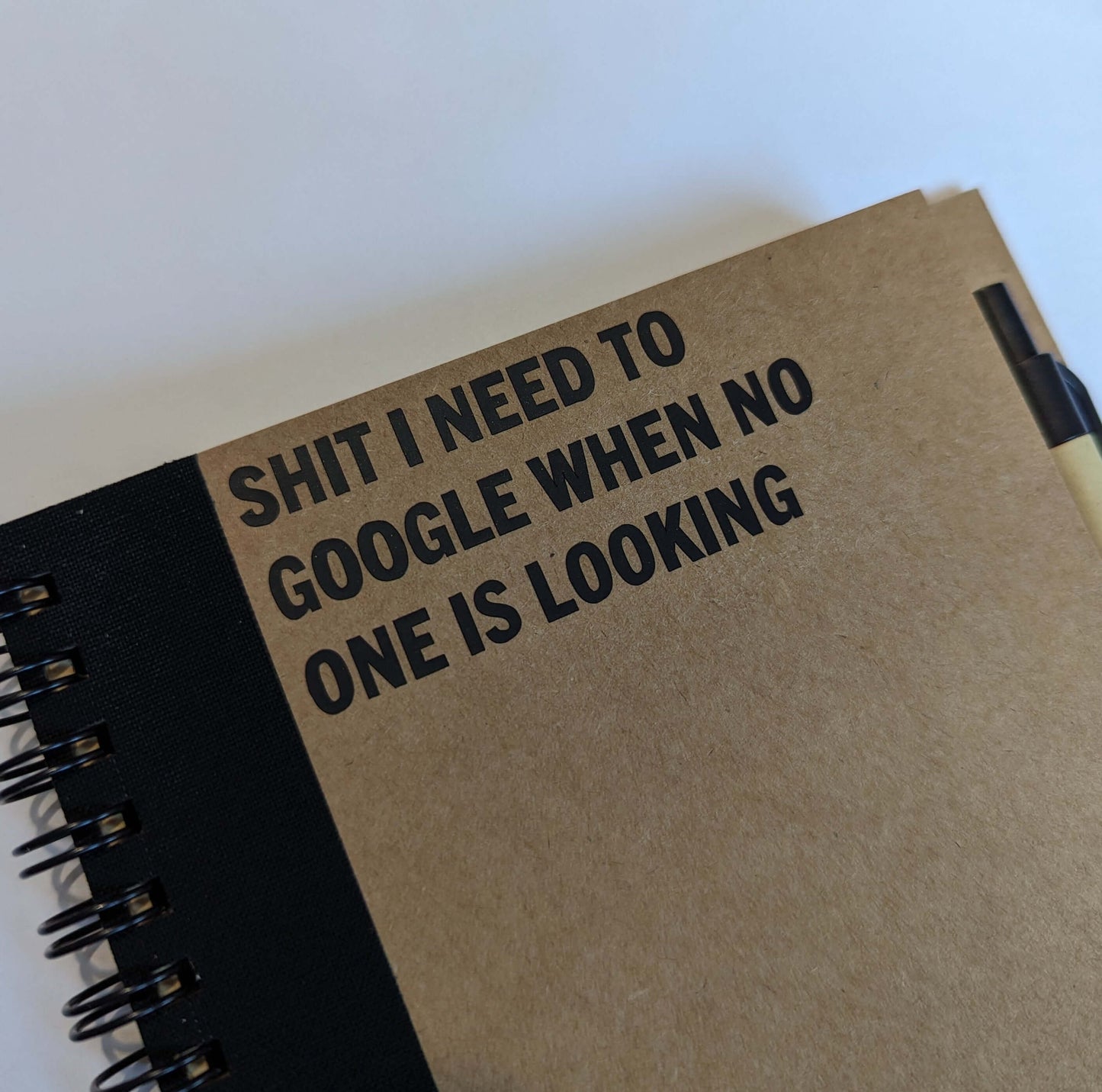 Shit I Need to Google When No One is Looking Notebook