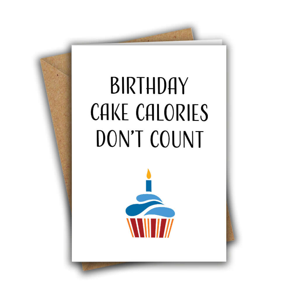 Little Kraken's Birthday Cake Calories Don't Count, Birthday Cards for £3.50 each
