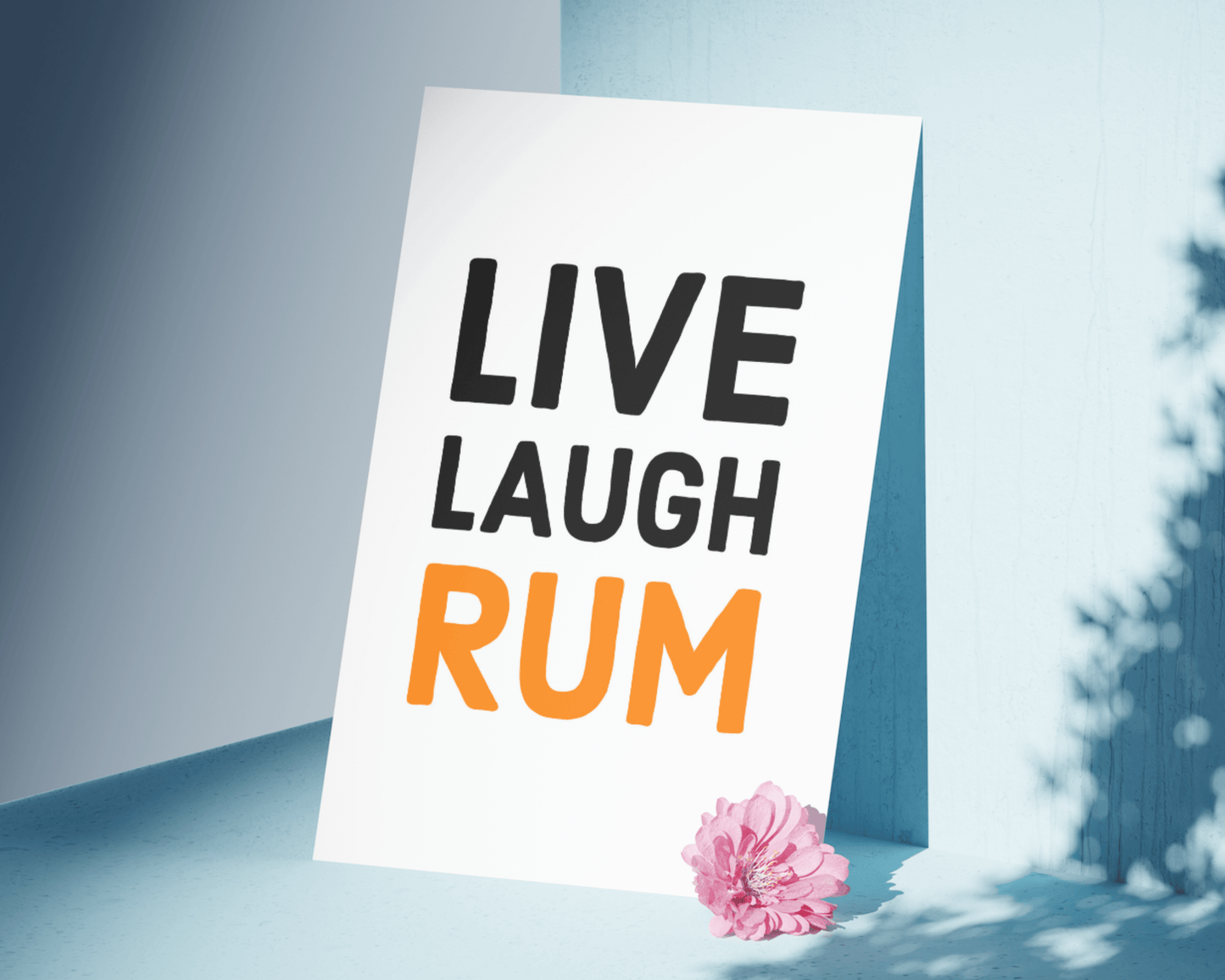 Live, Laugh, Rum Funny Kitchen Bar Pub Print Prints Moments That Unite