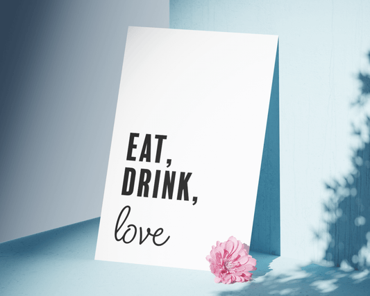 Eat, Drink, Love Sweet Kitchen Print Prints Moments That Unite