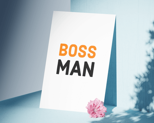 Boss Man Office Manager Leader Director Wall Print