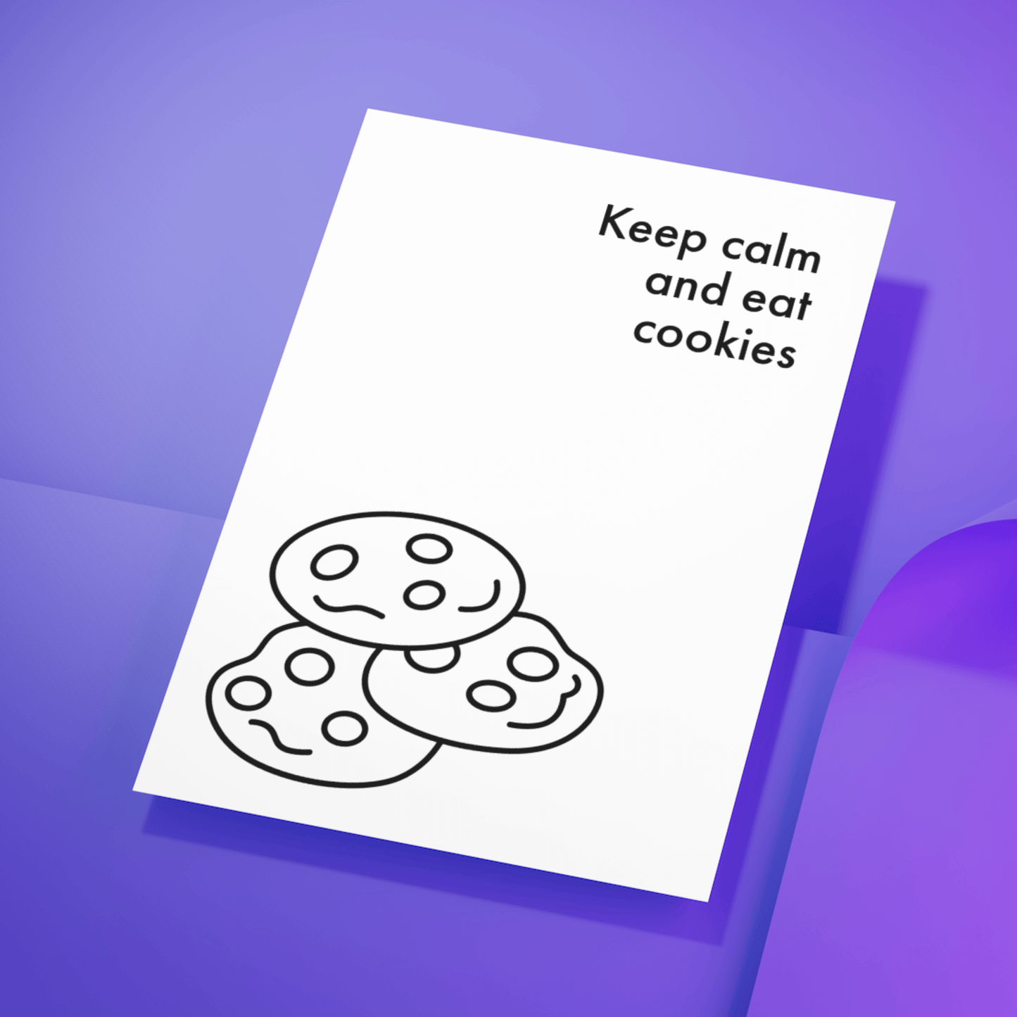 Little Kraken's Keep Calm and Eat Cookies, Get Well Soon Cards for £3.50 each