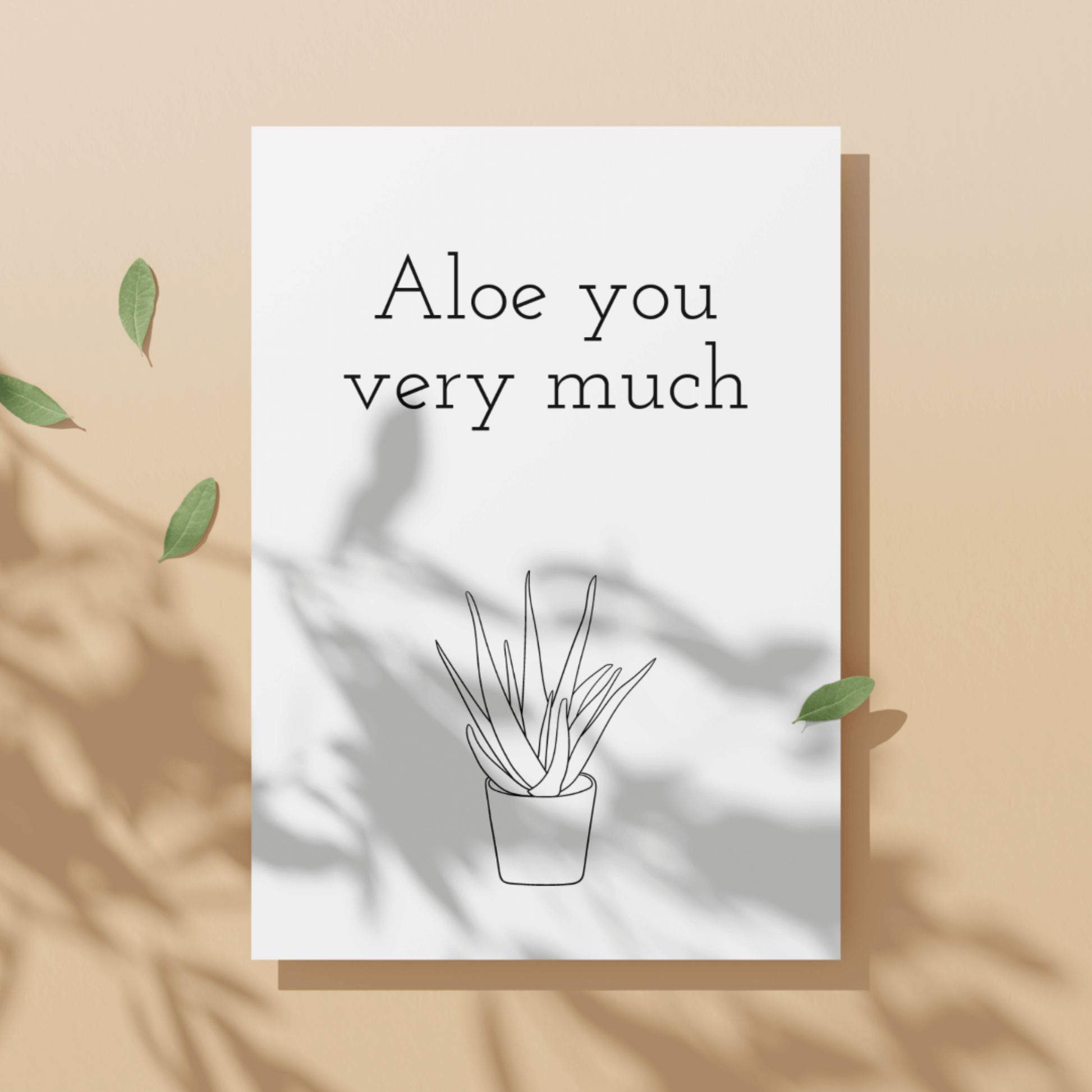 Little Kraken's Aloe You Very Much | Funny Love Anniversary Card | Funny Aloe Vera Love Card, Love Cards for £3.50 each