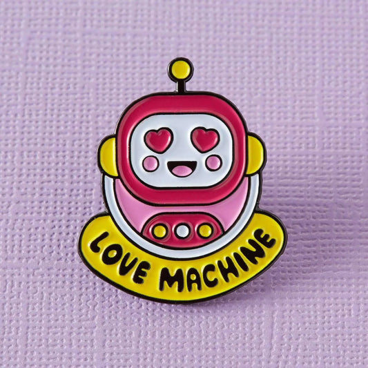 Love Machine Enamel Badge Enamel Pins Punky Pins