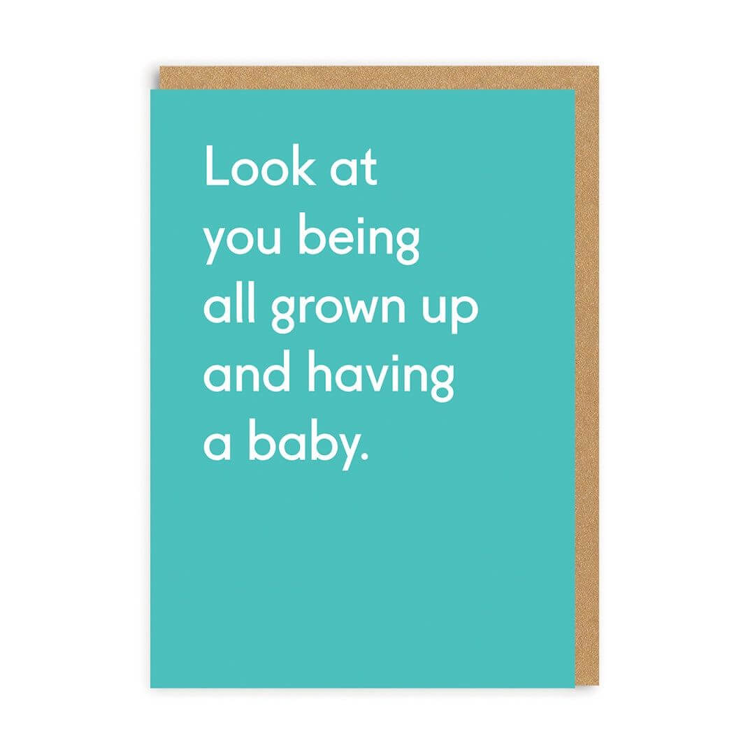 Being All Grown Up and Having a Baby New Baby Cards Ohh Deer