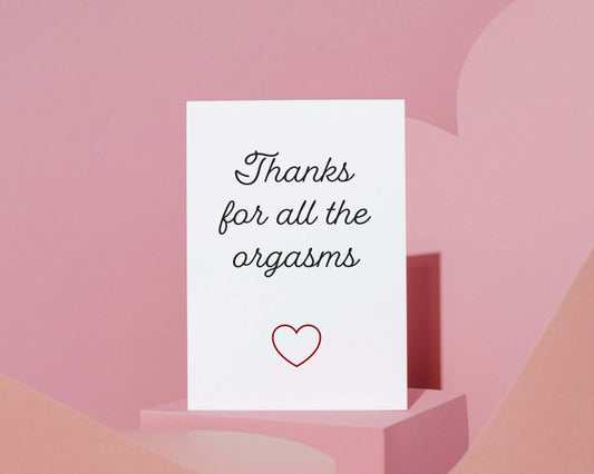 The Card Store UK's Thanks For All The Orgasms | Funny Anniversary Card | Funny Rude Wedding Relationship Anniversary Greeting Card, Anniversary Cards for £3.50 each