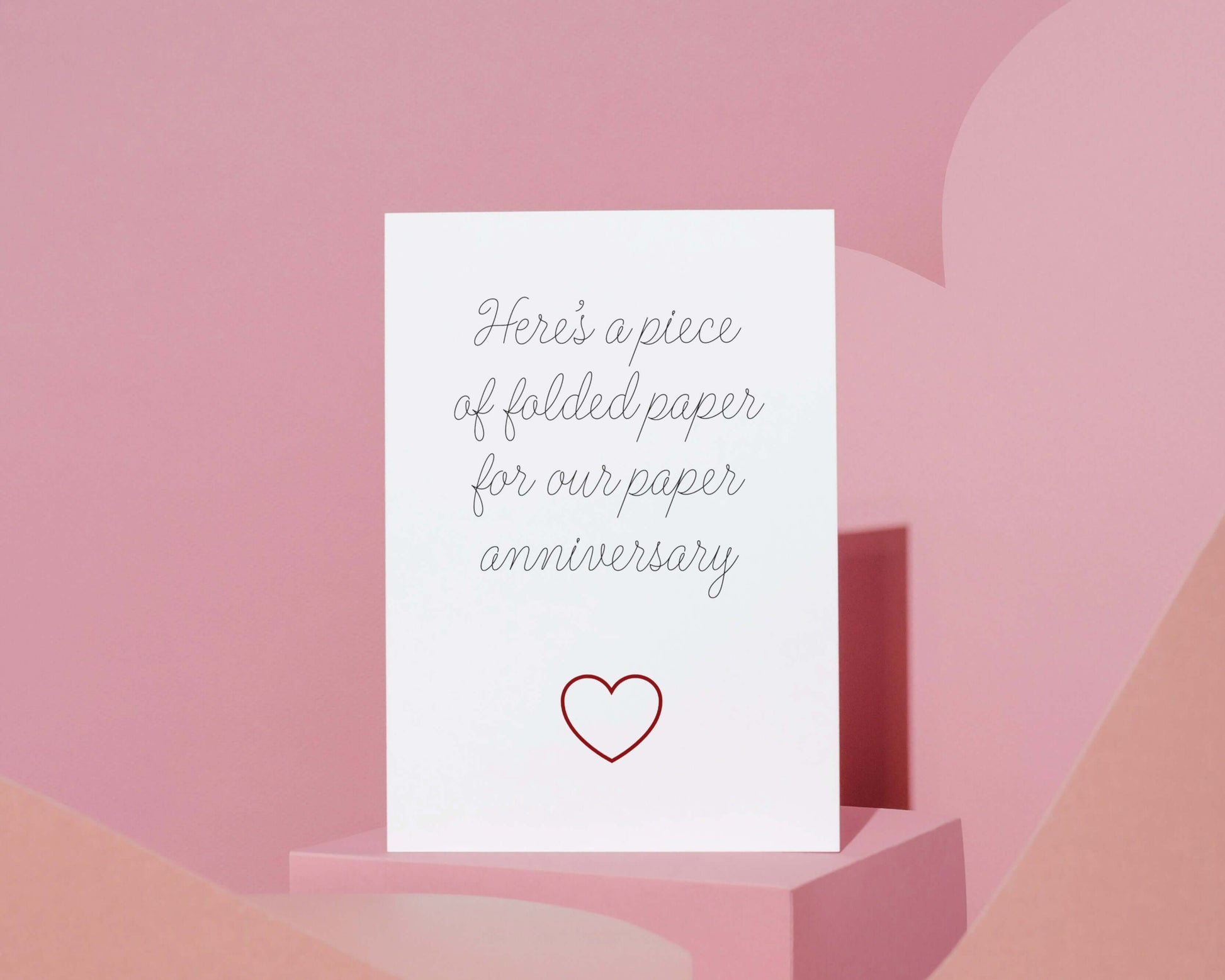 The Card Store UK's Here's a Piece of Folded Paper for Our Paper Anniversary | Funny 1st Anniversary Card | Funny Rude Wedding Relationship Anniversary Greeting Card, Anniversary Cards for £3.50 each