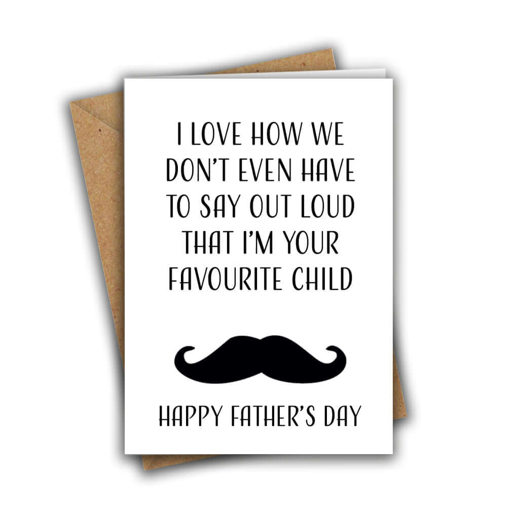 Little Kraken's I Love How We Don't Even Have to Say Out Loud Father's Day Greeting Card, Father's Day Card for £3.50 each