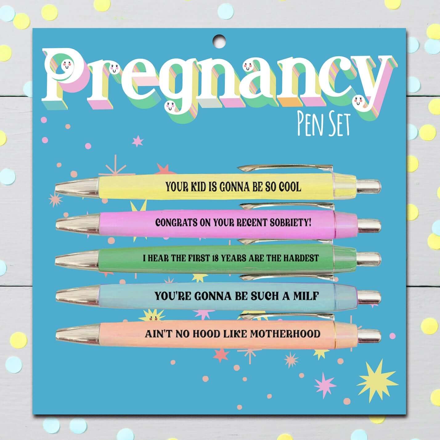 Fun Club Pregnancy New Mum Funny Novelty Pen Set Pen Set Fun Club