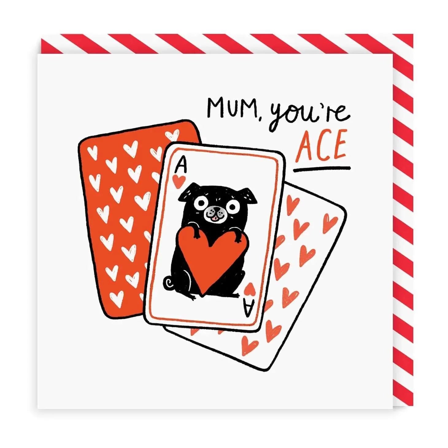 Gemma Correll Mum, You're Ace Mother's Day Greeting Card Mother's Day Card Gemma Correll