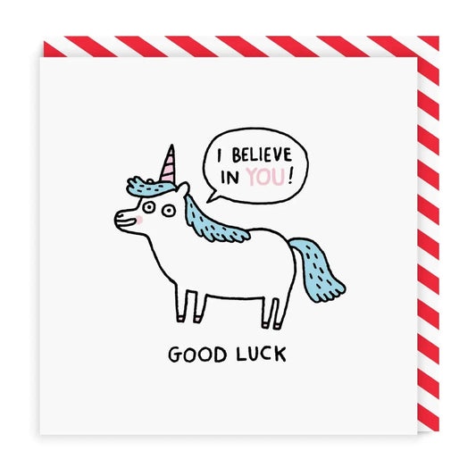 Gemma Correll I Believe in You! Unicorn Greeting Card