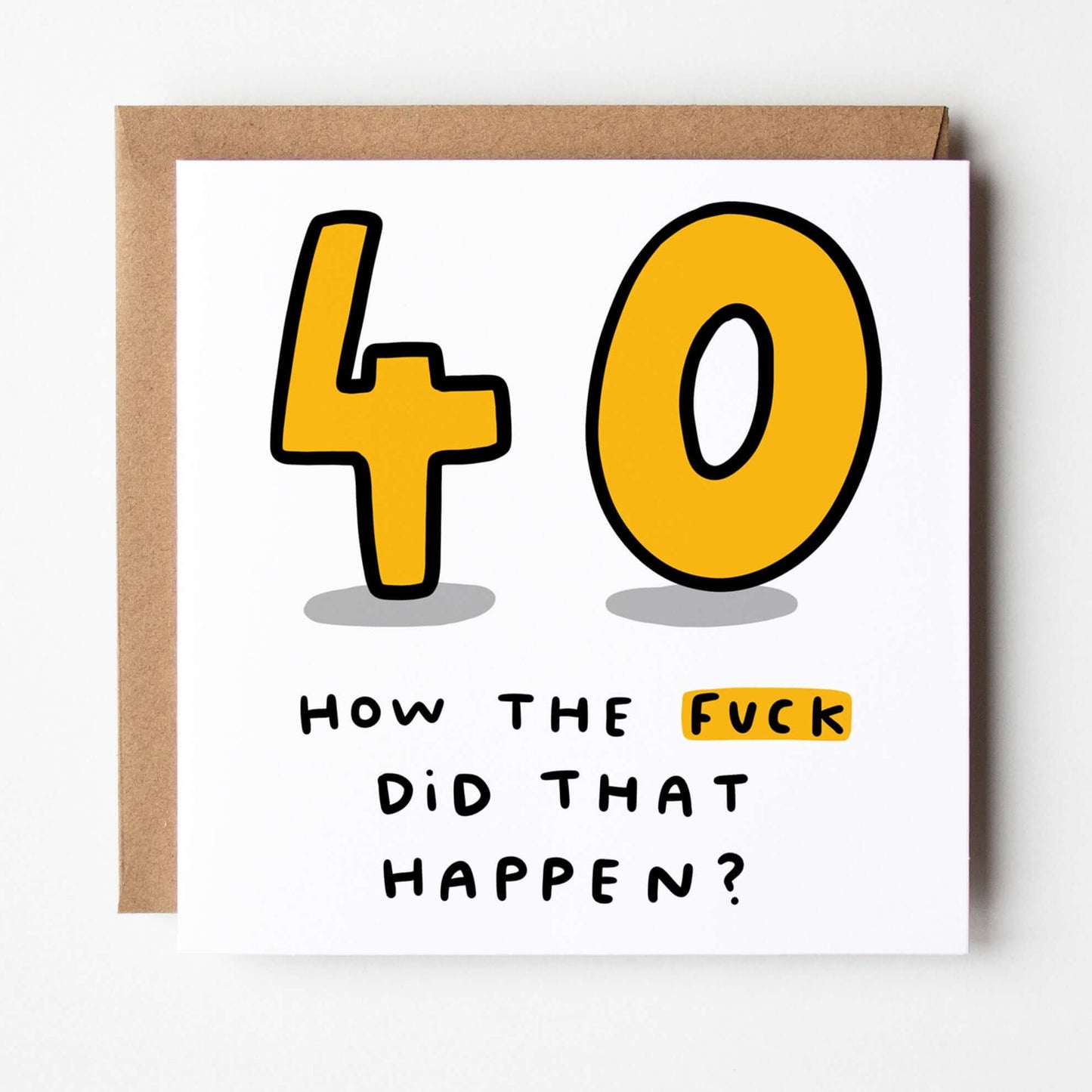 Dandy Sloth 40 How The Fuck Did That Happen 40th Birthday Square Greeting Card Birthday Cards Dandy Sloth