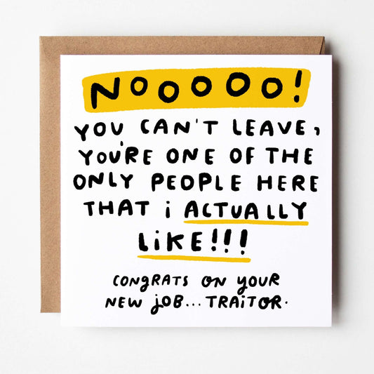 Dandy Sloth You Can't Leave, You're One of The People I Actually Like Square Greeting Card