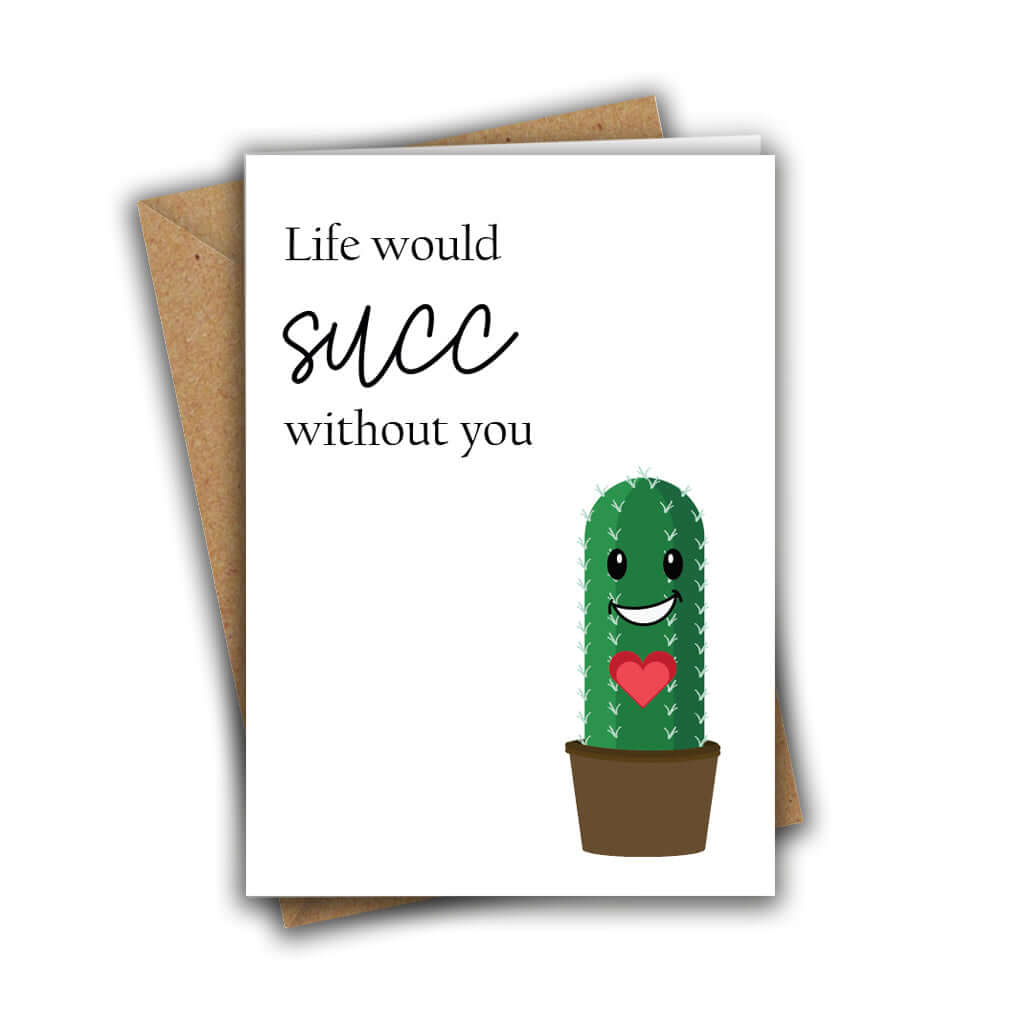 Little Kraken's Life Would Succ Without You Funny Anniversary Love Valentine's Greeting Card, Love Cards for £3.50 each