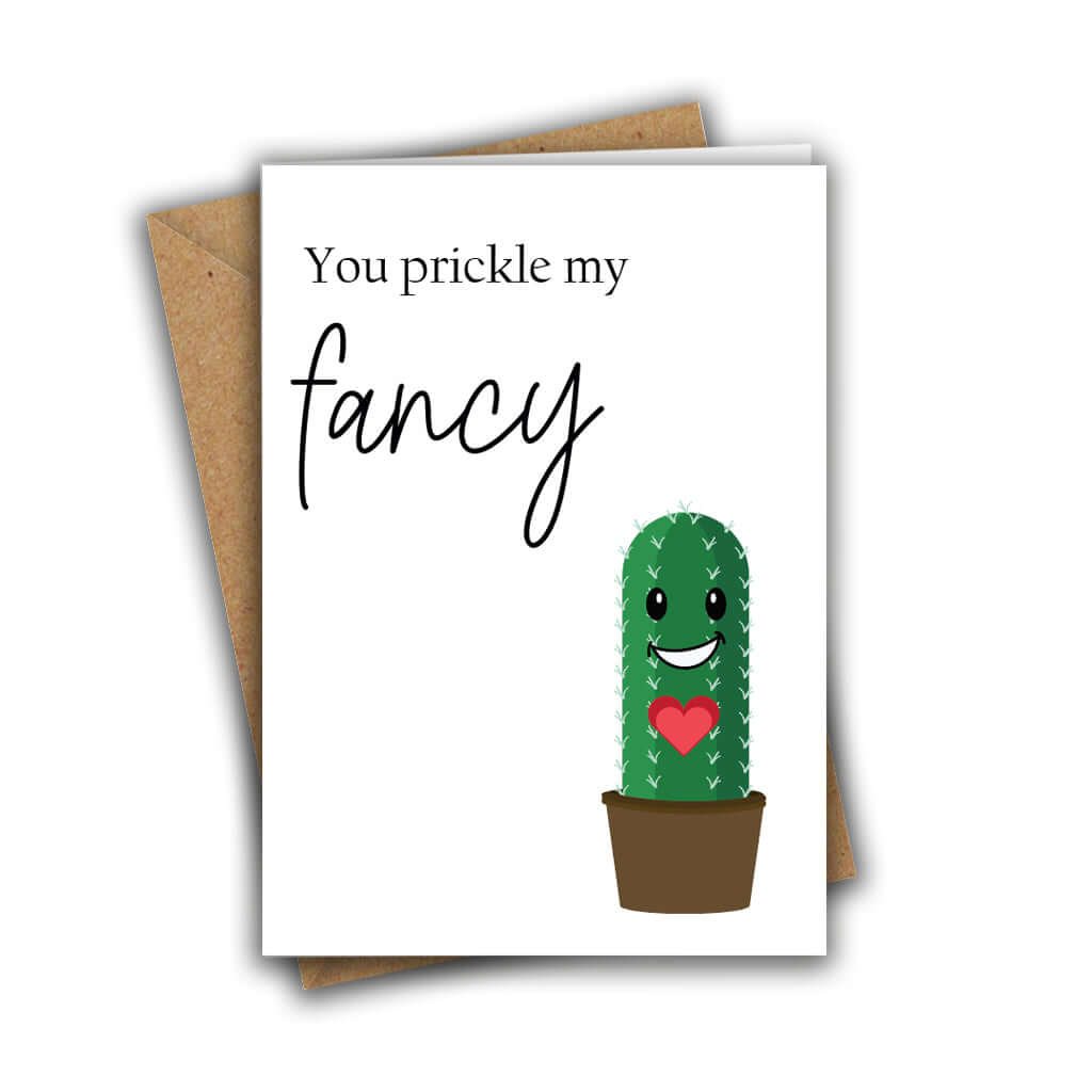 Little Kraken's You Prickle My Fancy Funny Anniversary Love Valentines Greeting Card, Love Cards for £3.50 each