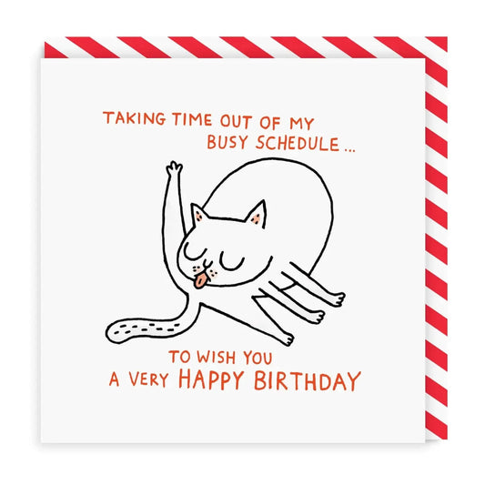 Gemma Correll Taking Time Out of My Busy Schedule Funny Birthday Card Birthday Cards Gemma Correll