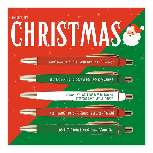 Fun Club Christmas Funny Novelty Pen Set