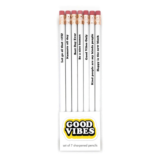 Snifty Funny Good Vibes Only Pencil Set