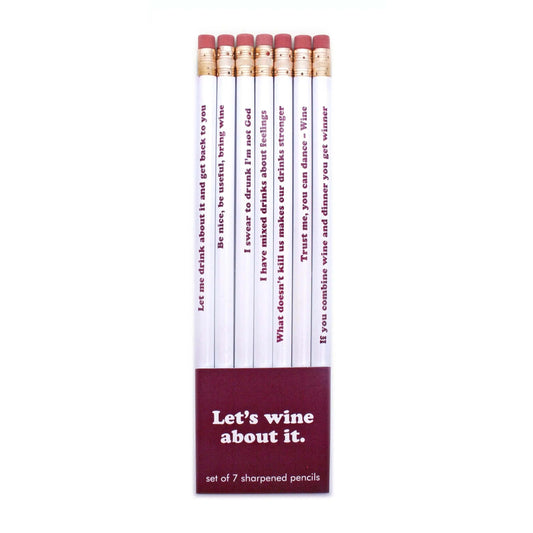 Snifty Funny Let's Wine About It Pencil Set
